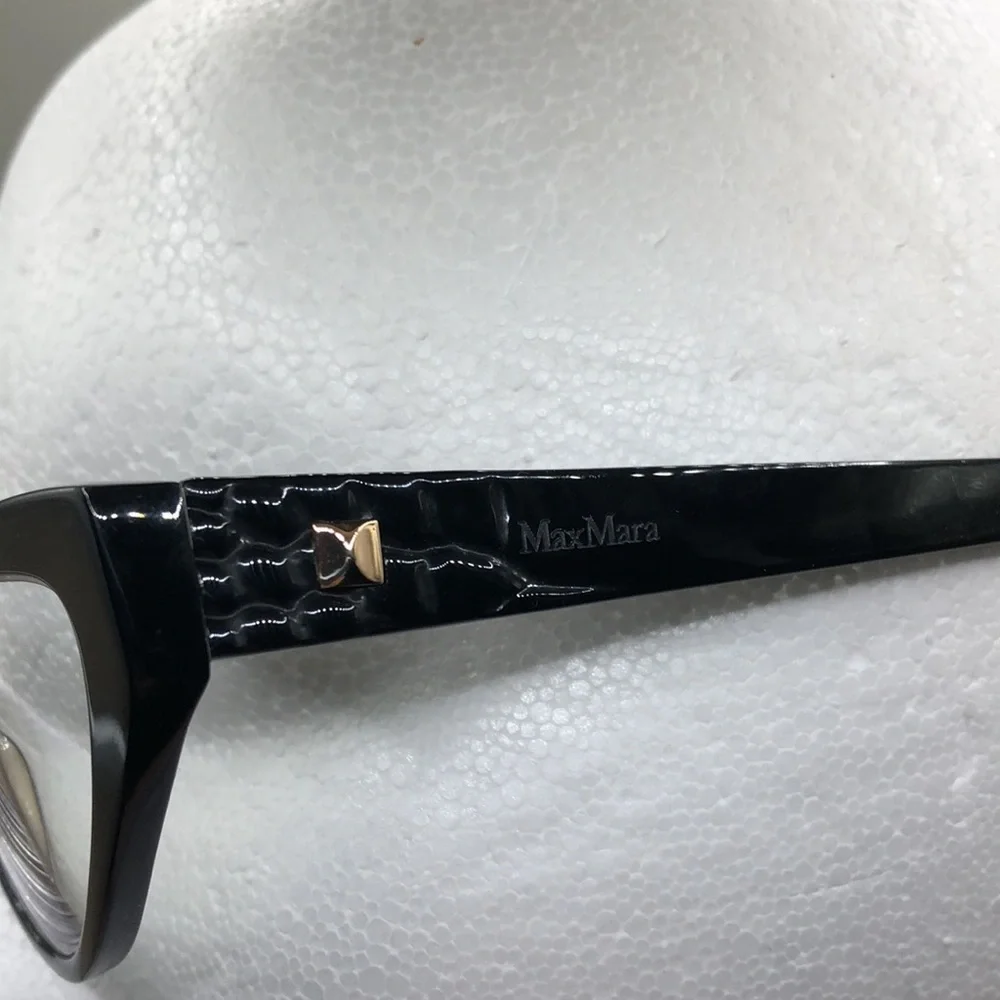 Max Mara MM 1390 G Glasses FRAMES ONLY Cat Eye 55 17 145 Black Full Rim